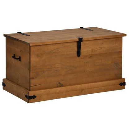 Storage Chest HALDEN 91x48x47 cm Solid Wood Pine