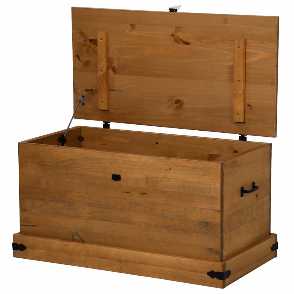 Storage Chest HALDEN 91x48x47 cm Solid Wood Pine