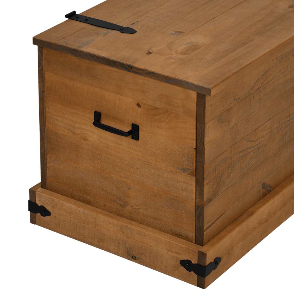 Storage Chest HALDEN 91x48x47 cm Solid Wood Pine