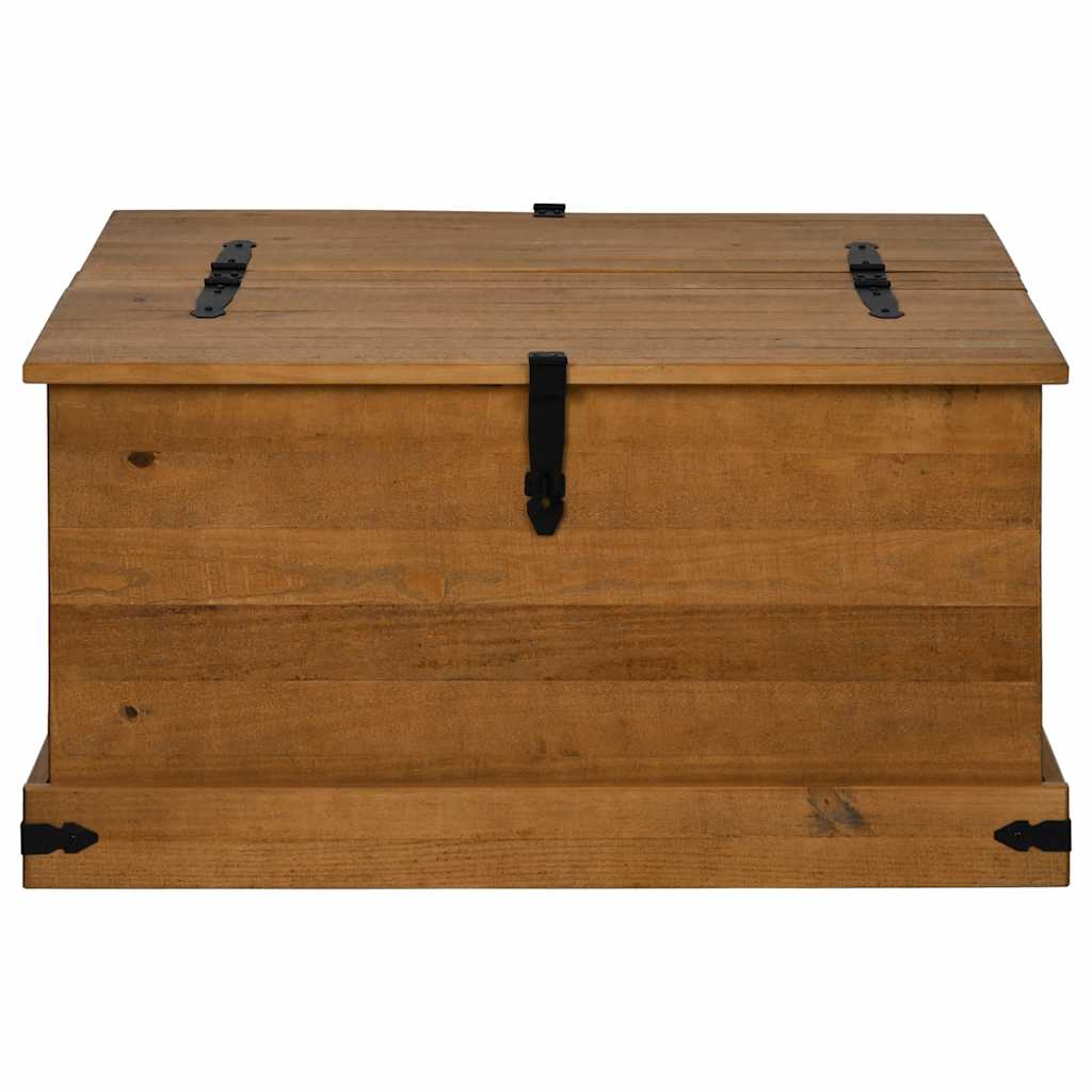 Storage Chest HALDEN 91x91x47 cm Solid Wood Pine