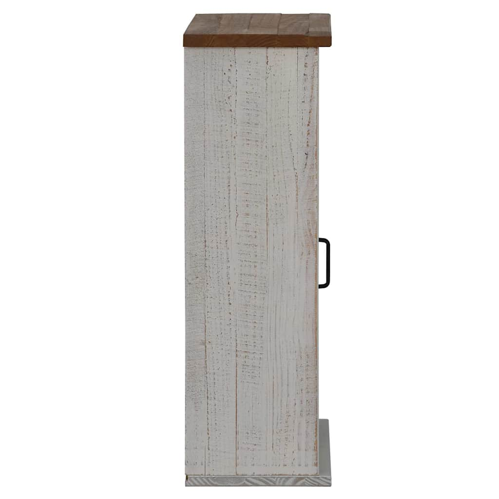 Hanging Cabinet HALDEN 2 Sliding Doors White 75x22.5x70 cm Pine