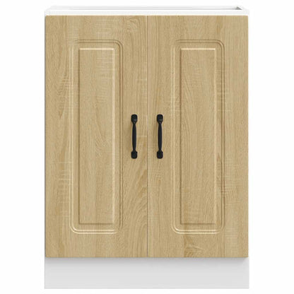 Sink Base Cabinet Kalmar Sonoma Oak 60x46x81.5 cm Engineered Wood