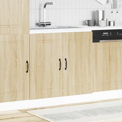 Sink Base Cabinet Kalmar Sonoma Oak 80x46x81.5 cm Engineered Wood