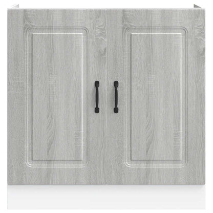 Sink Base Cabinet Kalmar Grey Sonoma 80x46x81.5 cm Engineered Wood