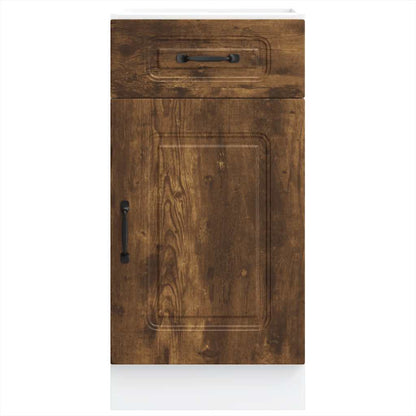 Kitchen Base Cabinet Kalmar Smoked Oak Engineered Wood