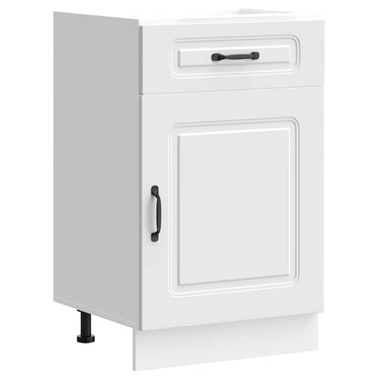 Kitchen Base Cabinet Kalmar White Engineered Wood