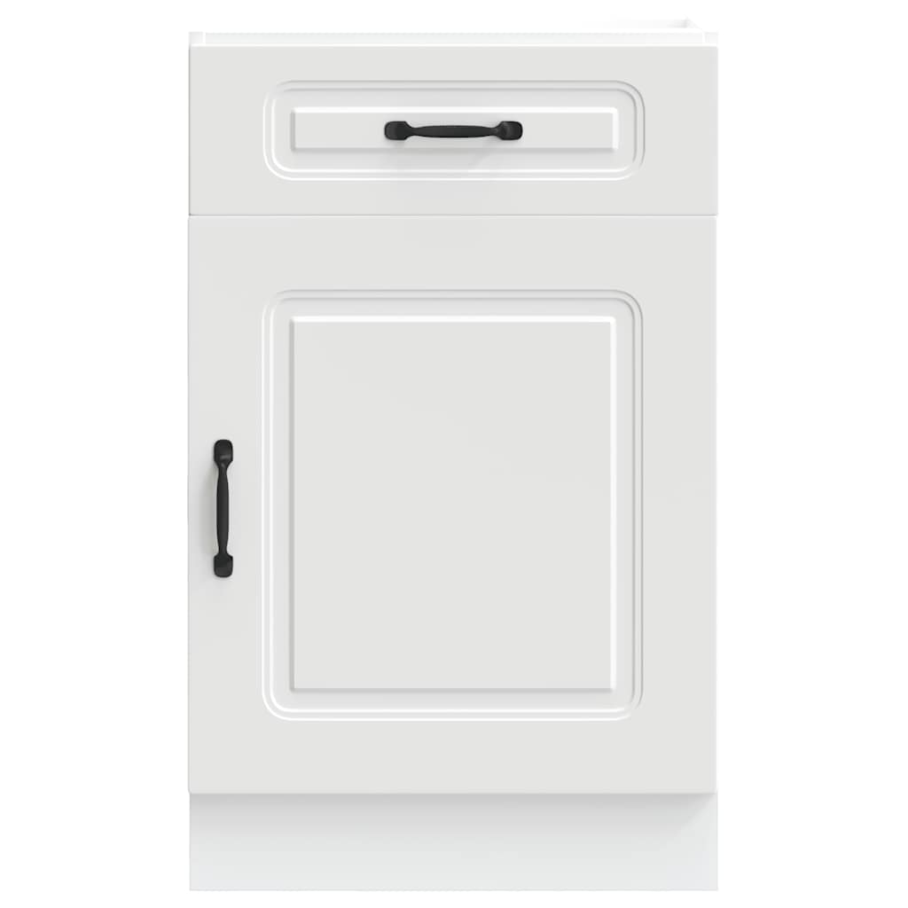 Kitchen Base Cabinet Kalmar White Engineered Wood