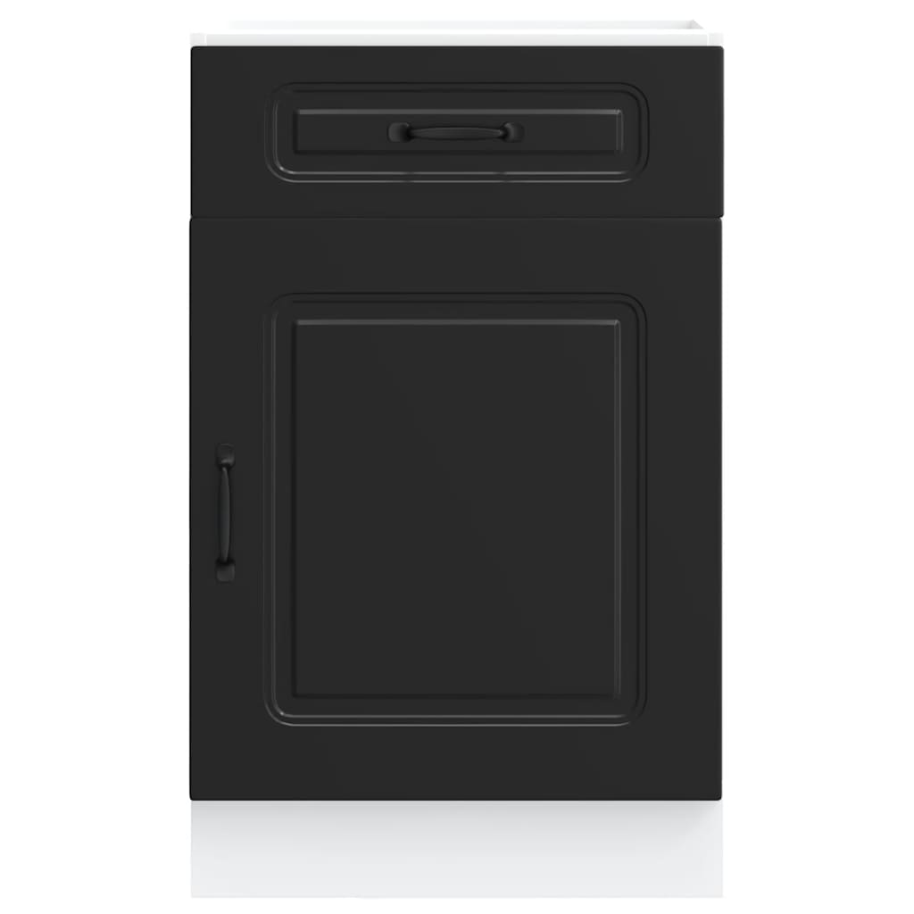 Kitchen Base Cabinet Kalmar Black Engineered Wood