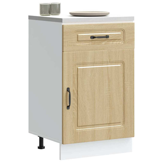 Kitchen Base Cabinet Kalmar Sonoma Oak Engineered Wood