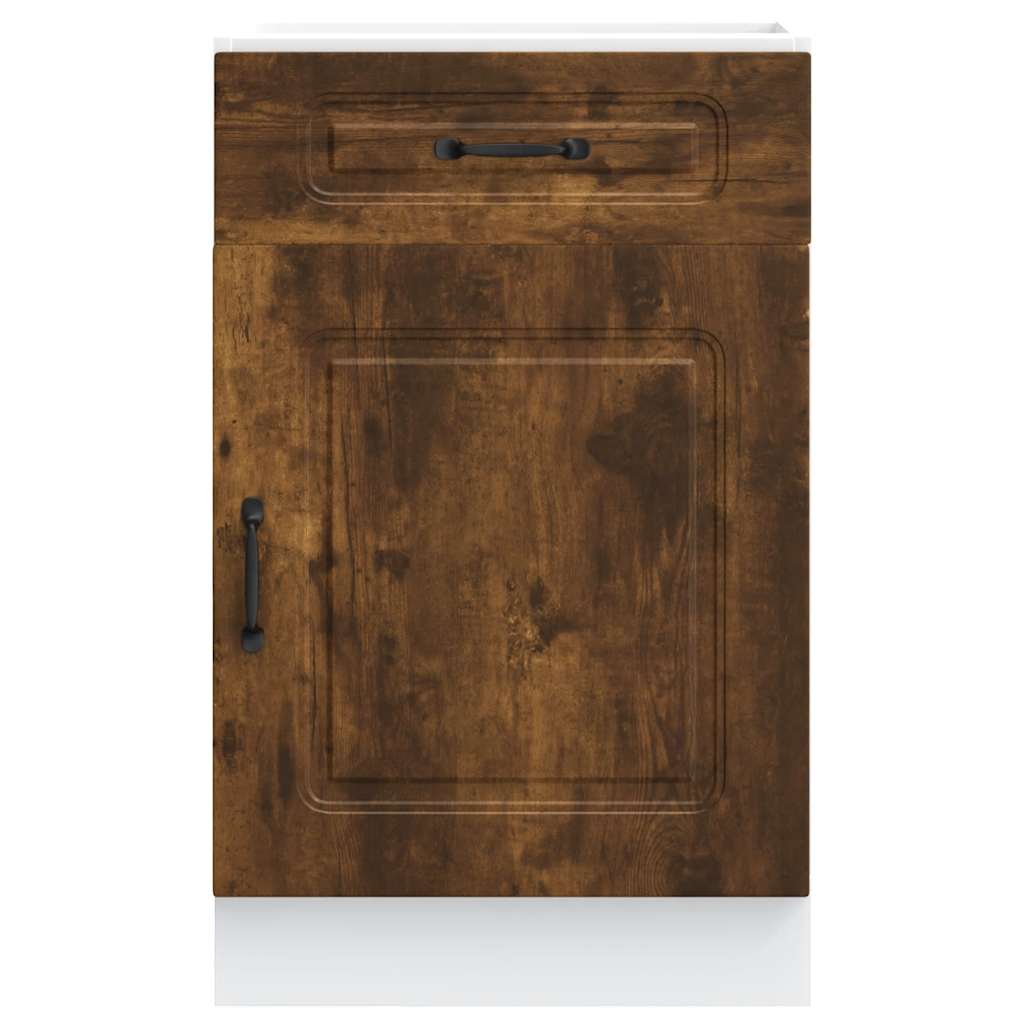 Kitchen Base Cabinet Kalmar Smoked Oak Engineered Wood