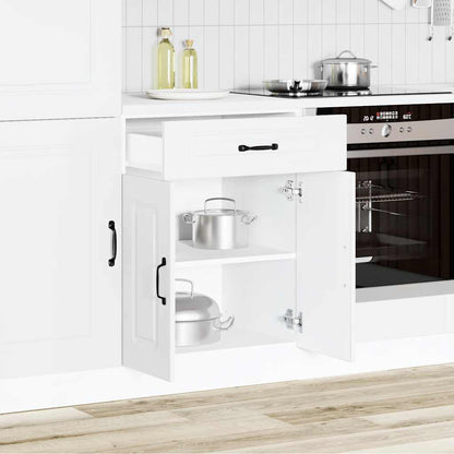 Kitchen Base Cabinet Kalmar White Engineered Wood