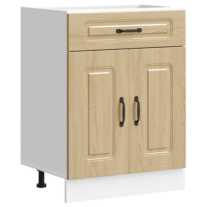 Kitchen Base Cabinet Kalmar Sonoma Oak Engineered Wood