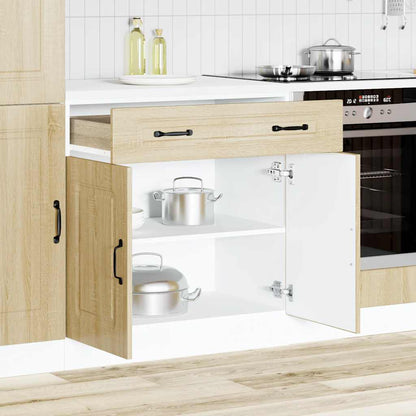 Kitchen Base Cabinet Kalmar Sonoma Oak Engineered Wood