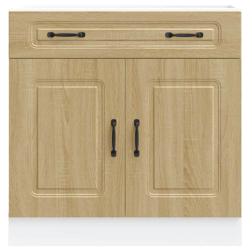 Kitchen Base Cabinet Kalmar Sonoma Oak Engineered Wood