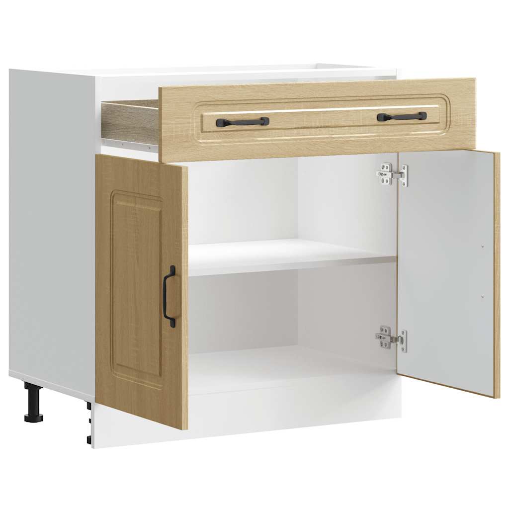 Kitchen Base Cabinet Kalmar Sonoma Oak Engineered Wood