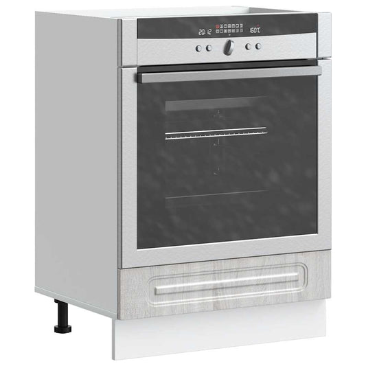 Oven Cabinet Kalmar Grey Sonoma Engineered Wood