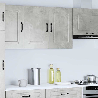 Kitchen Wall Cabinet Kalmar Concrete Grey Engineered Wood