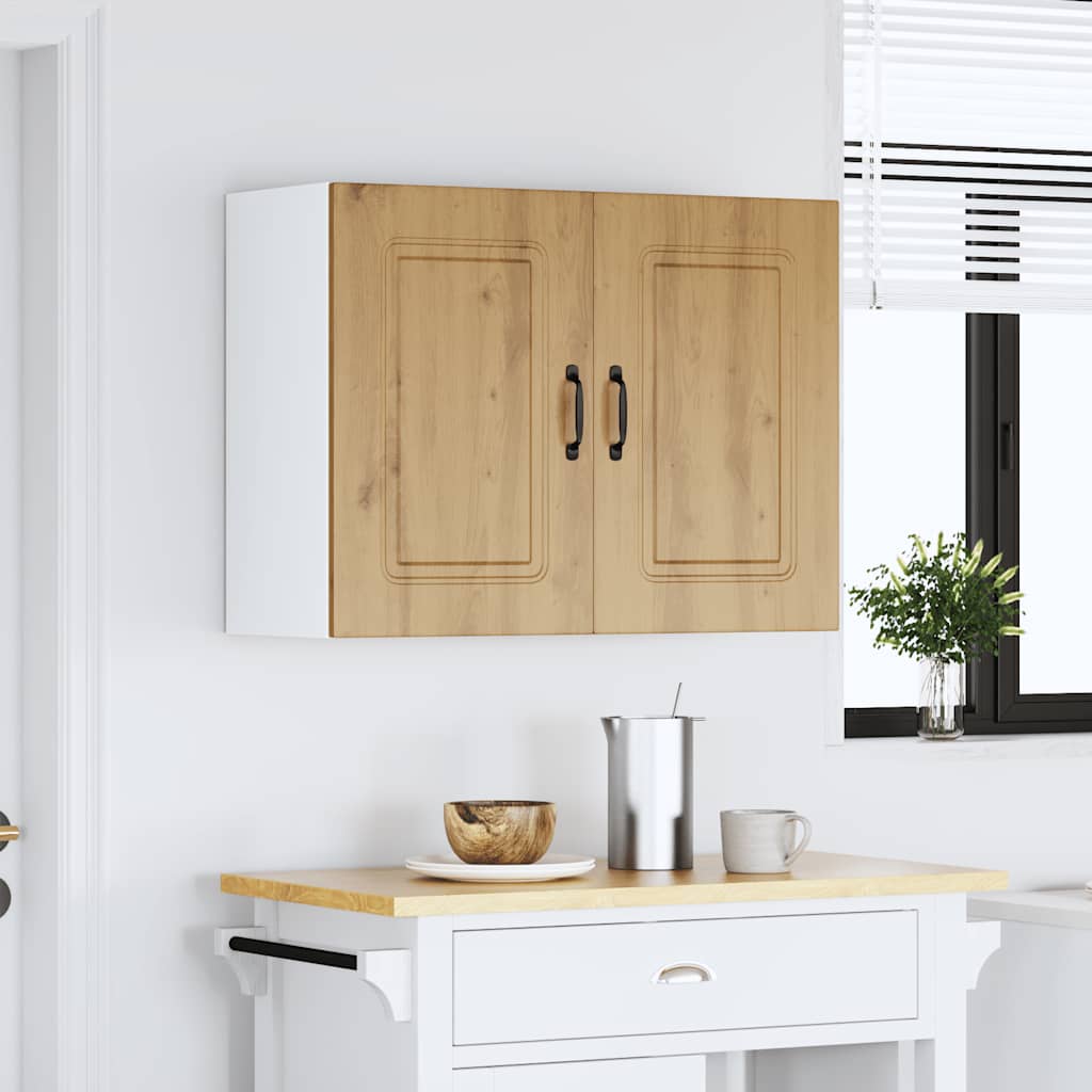 Kitchen Wall Cabinet Kalmar Artisan Oak Engineered Wood