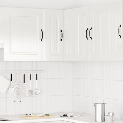 Kitchen Wall Corner Cabinet Kalmar High Gloss White Engineered Wood