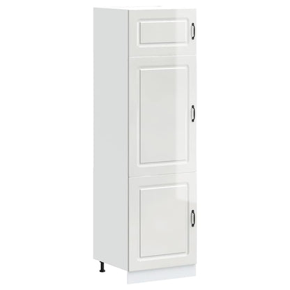 Kitchen Cupboard Kalmar High Gloss White Engineered Wood