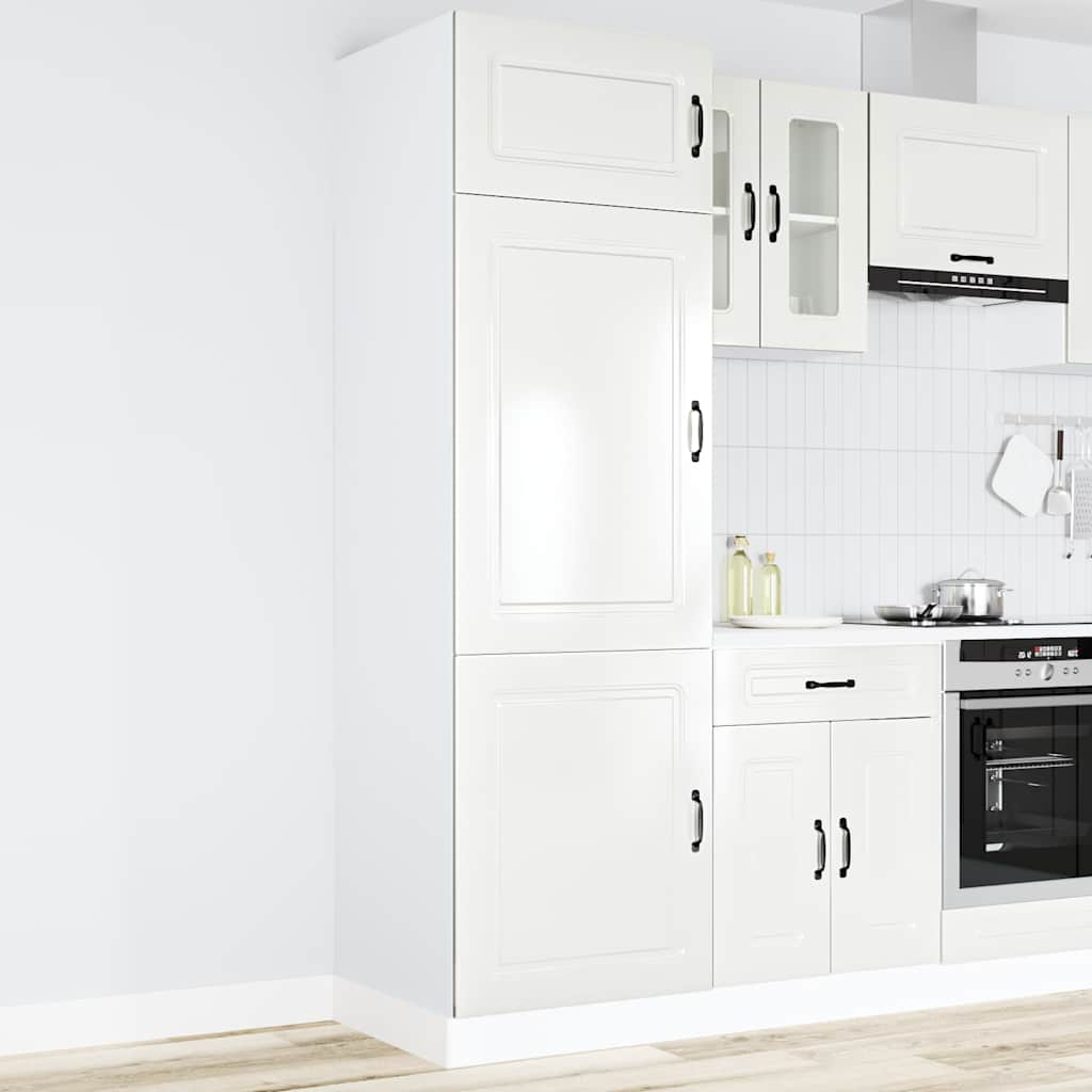 Kitchen Cupboard Kalmar High Gloss White Engineered Wood