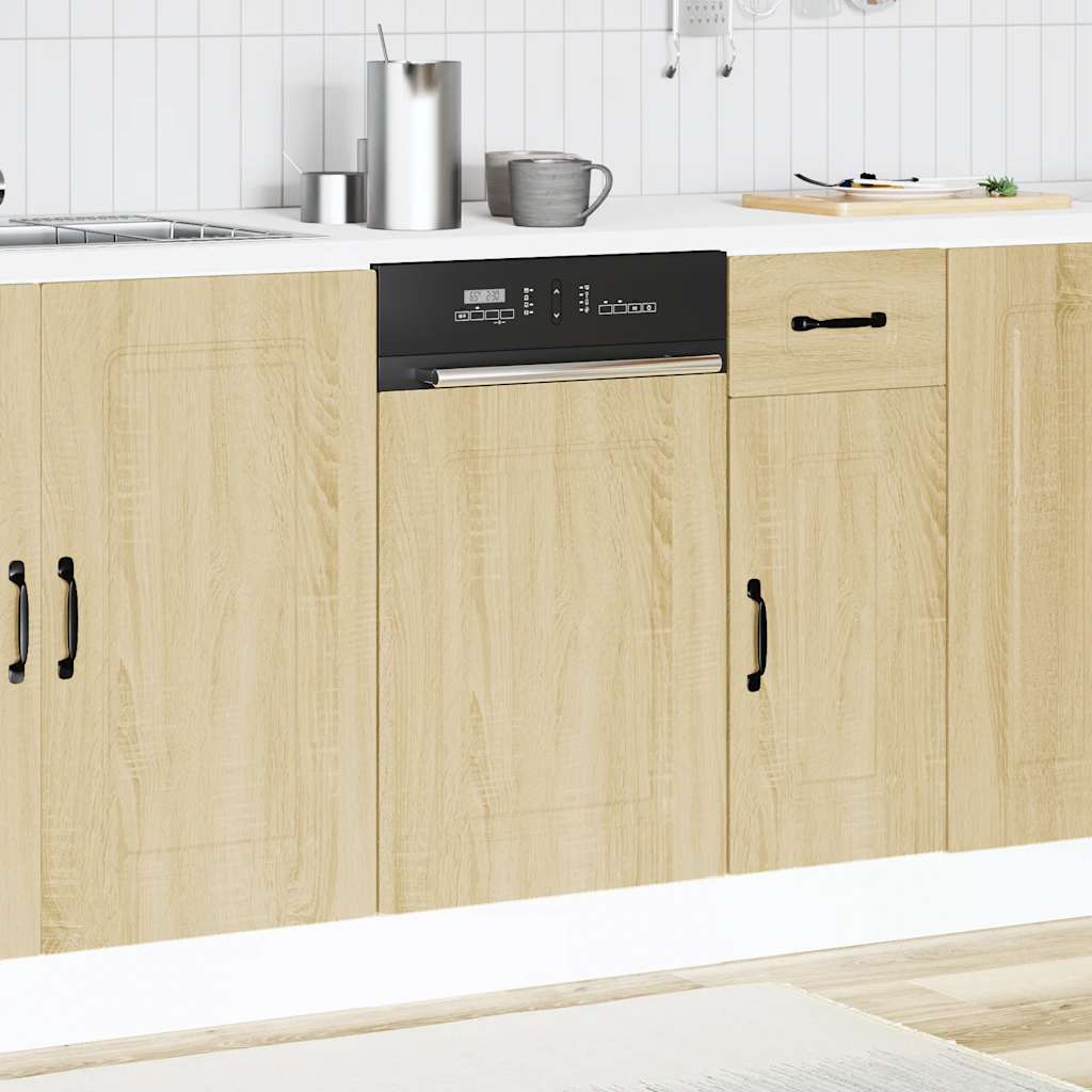 Dishwasher Panel Kalmar Sonoma Oak 45x1.5x67 cm Engineered Wood