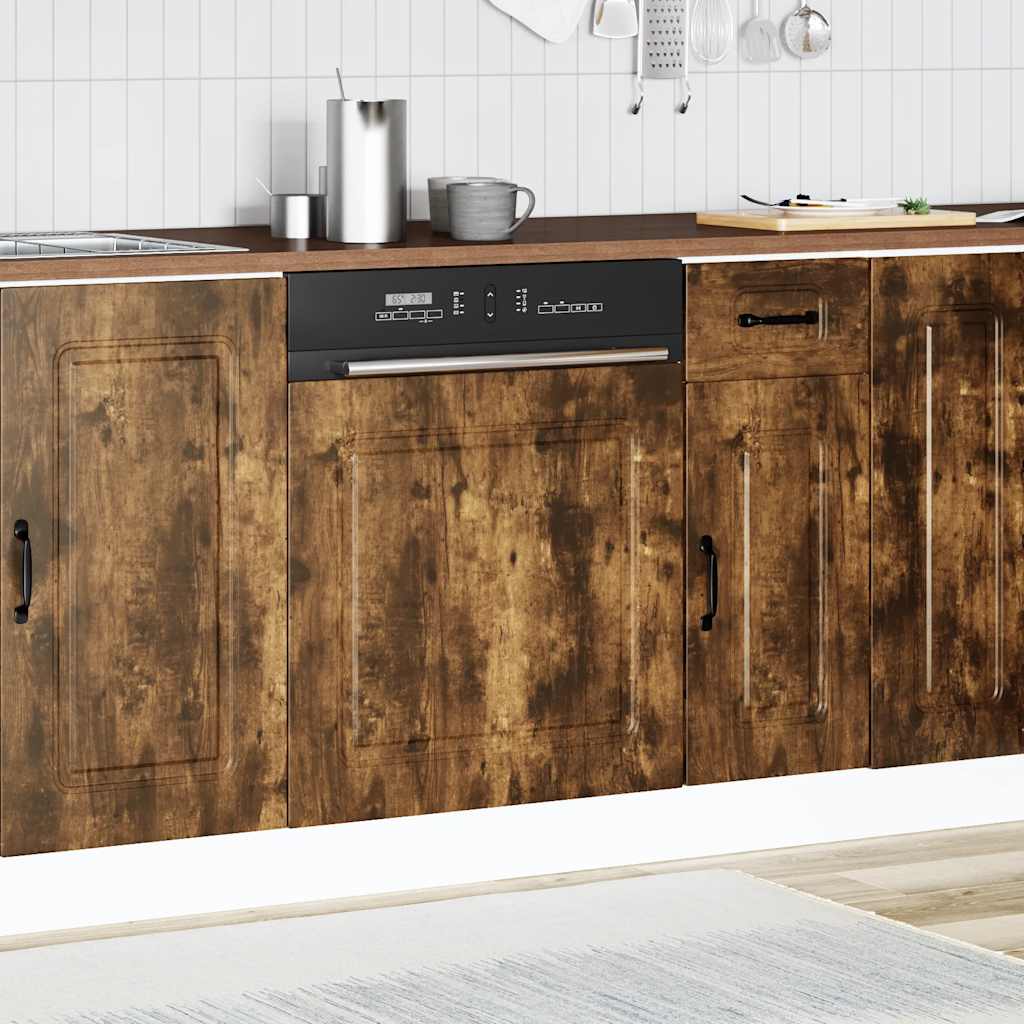 Dishwasher Panel Kalmar Smoked Oak 60x1.5x67 cm Engineered Wood