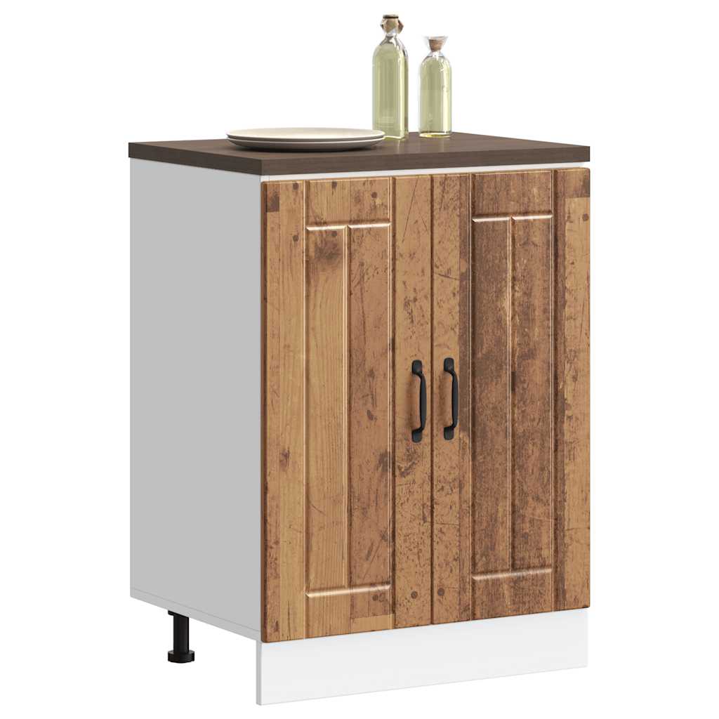 Sink Base Cabinet Lucca Old Wood Engineered Wood