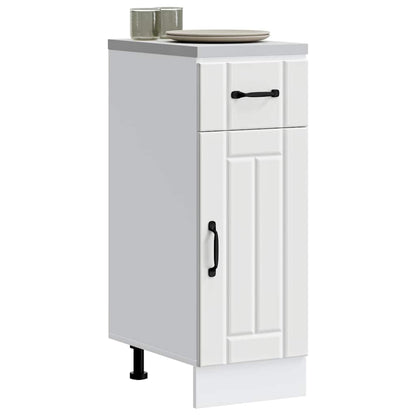 Kitchen Base Cabinet Lucca White Engineered Wood