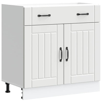 Kitchen Base Cabinet Lucca White Engineered Wood