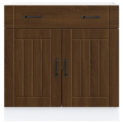 Kitchen Base Cabinet Lucca Brown Oak Engineered Wood