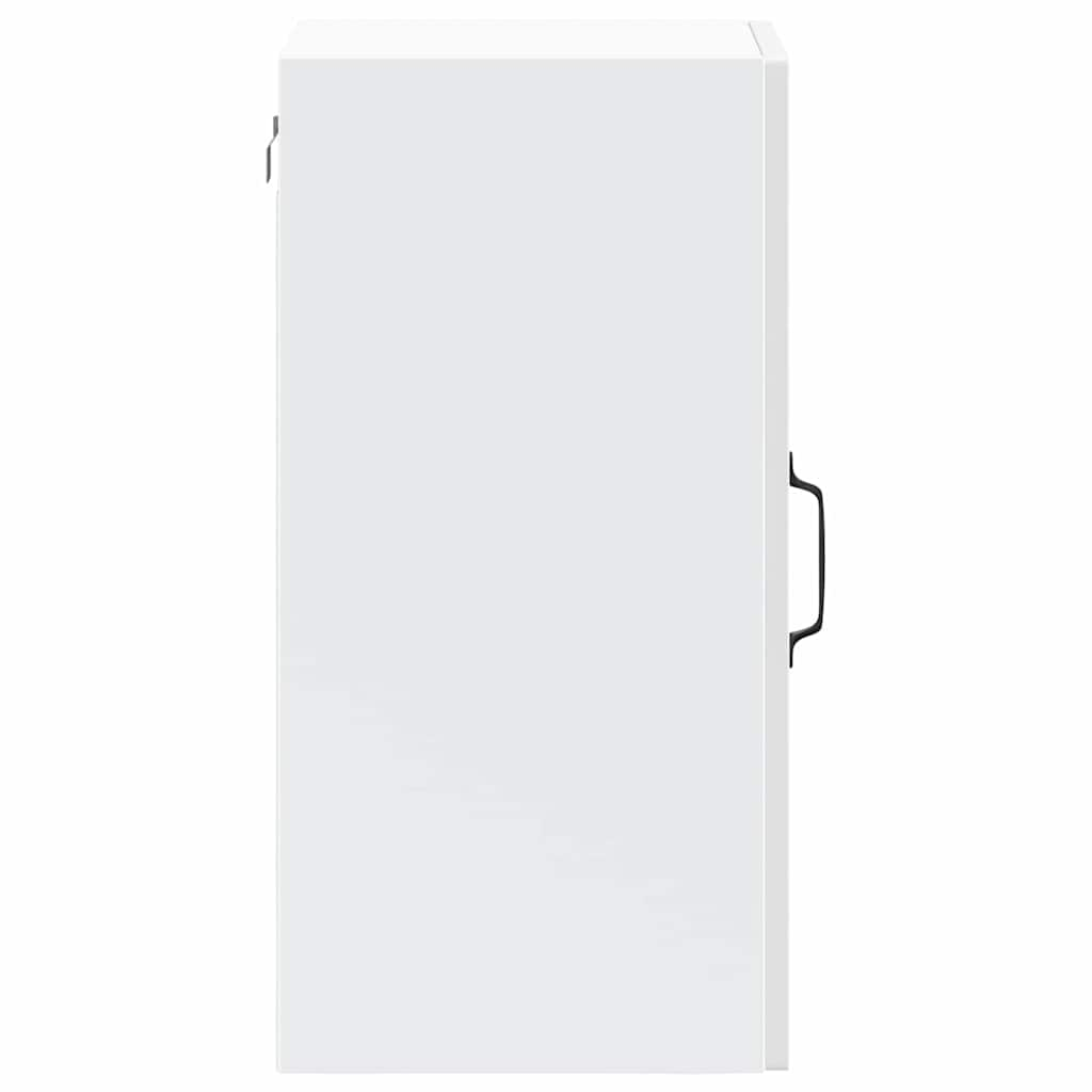 Kitchen Wall Cabinet with Glass Door Lucca High Gloss White