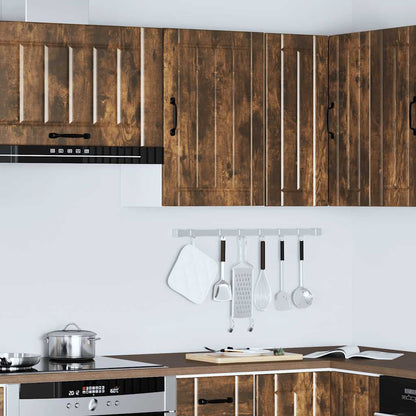 Kitchen Wall Cabinet Lucca Smoked Oak Engineered Wood