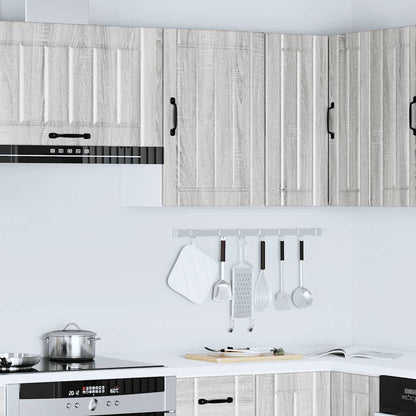 Kitchen Wall Cabinet Lucca Grey Sonoma Engineered Wood