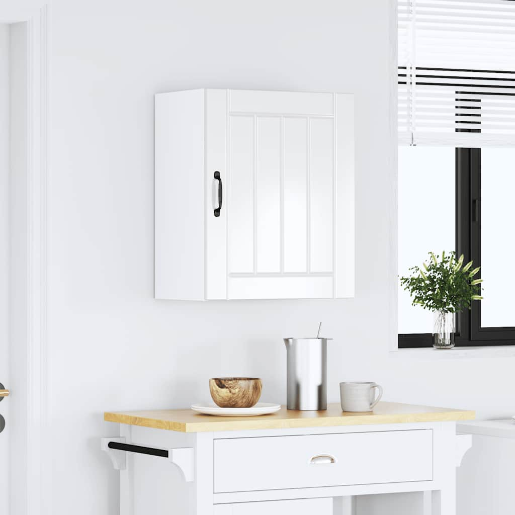 Kitchen Wall Cabinet Lucca High Gloss White Engineered Wood