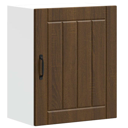 Kitchen Wall Cabinet Lucca Brown Oak Engineered Wood