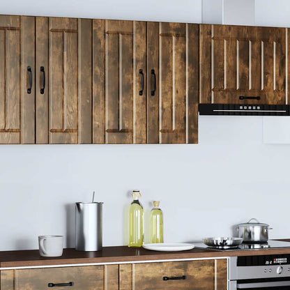 Kitchen Wall Cabinet Lucca Smoked Oak Engineered Wood