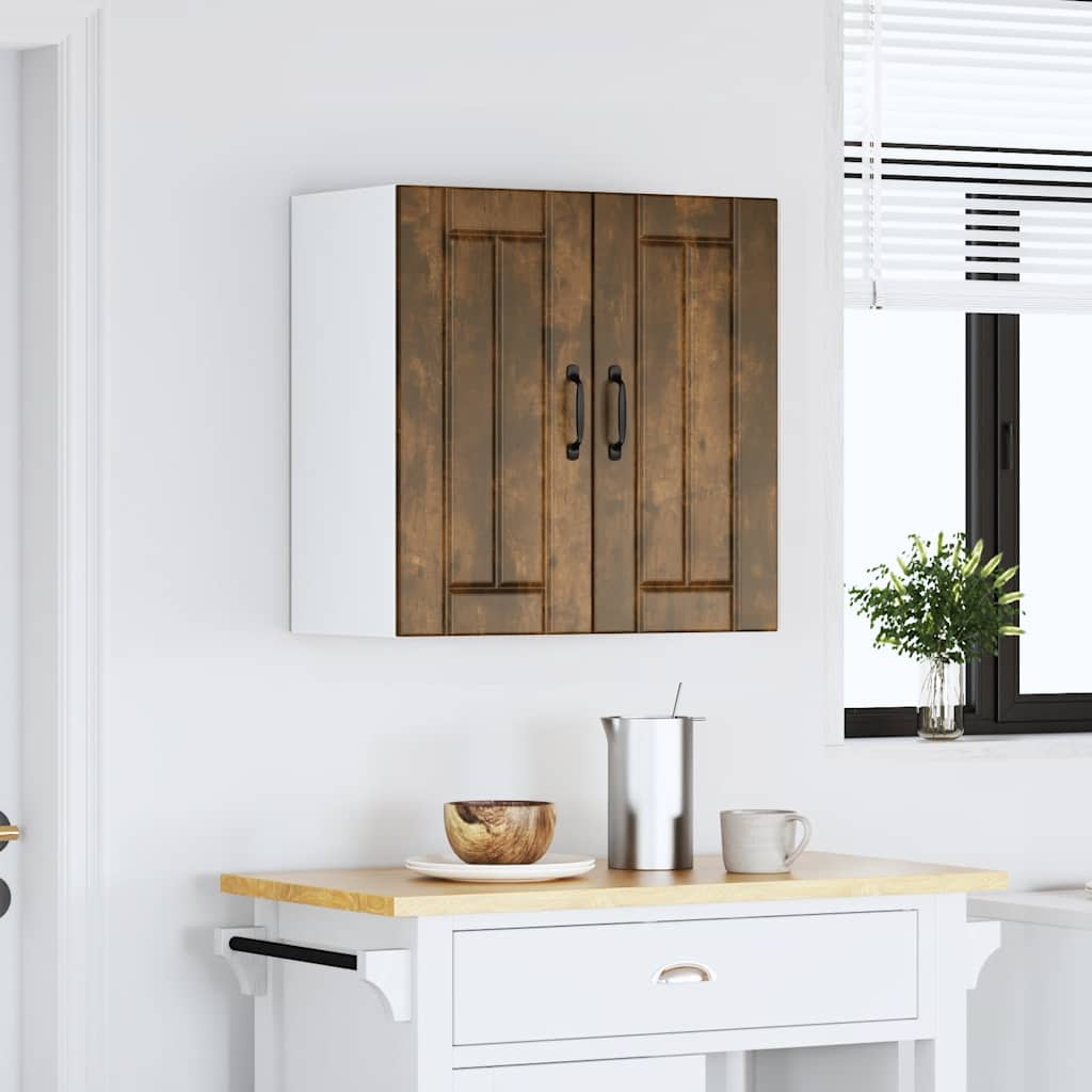 Kitchen Wall Cabinet Lucca Smoked Oak Engineered Wood