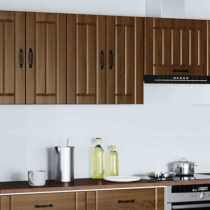 Kitchen Wall Cabinet Lucca Brown Oak Engineered Wood