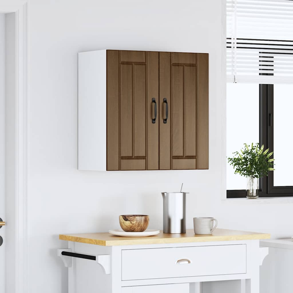 Kitchen Wall Cabinet Lucca Brown Oak Engineered Wood