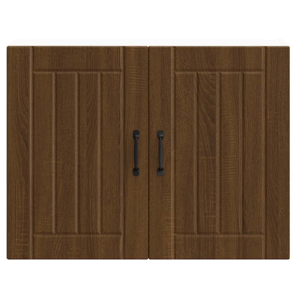 Kitchen Wall Cabinet Lucca Brown Oak Engineered Wood