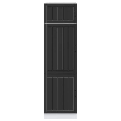 Kitchen Cupboard Lucca Black Engineered Wood