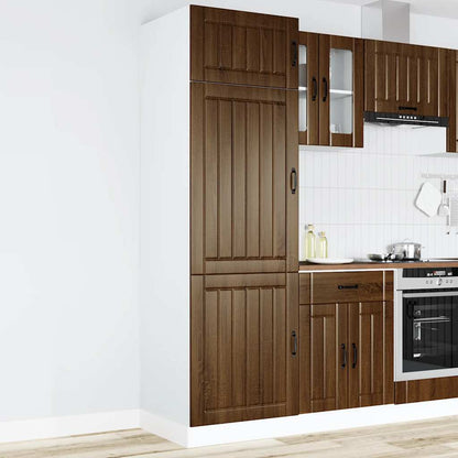 Kitchen Cupboard Lucca Brown Oak Engineered Wood