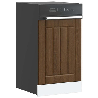 Dishwasher Panel Lucca Brown Oak Engineered Wood