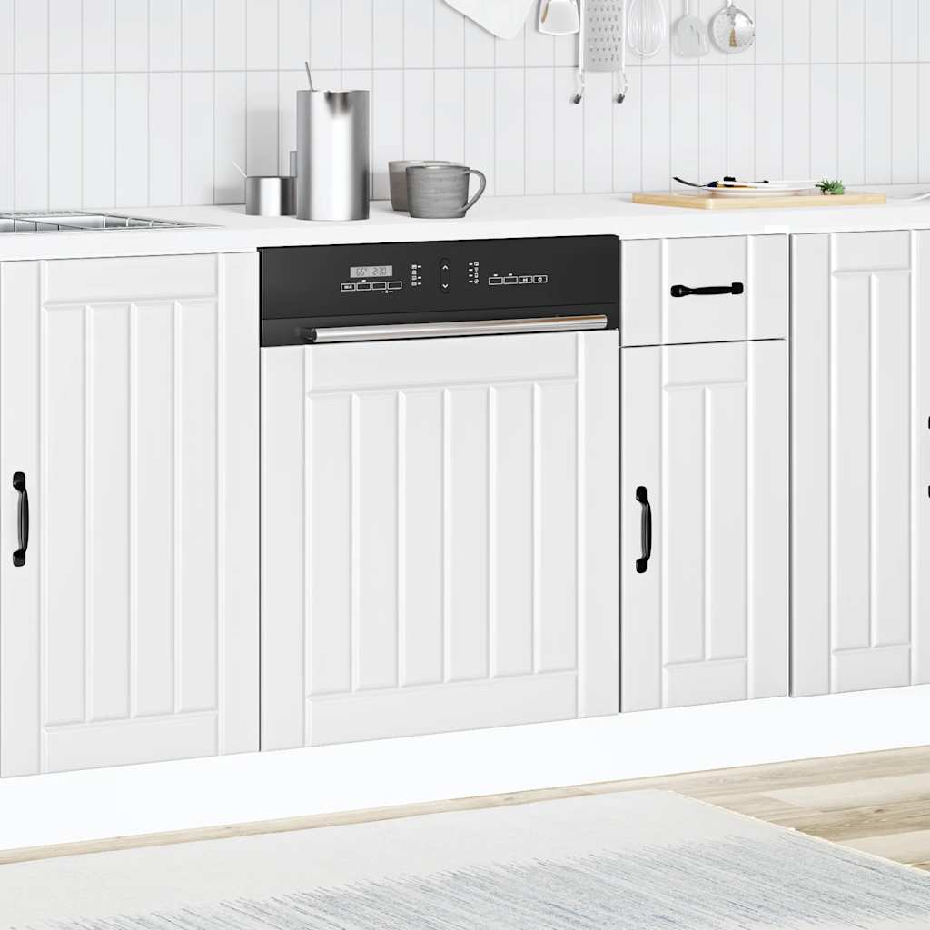 Dishwasher Panel Lucca White Engineered Wood