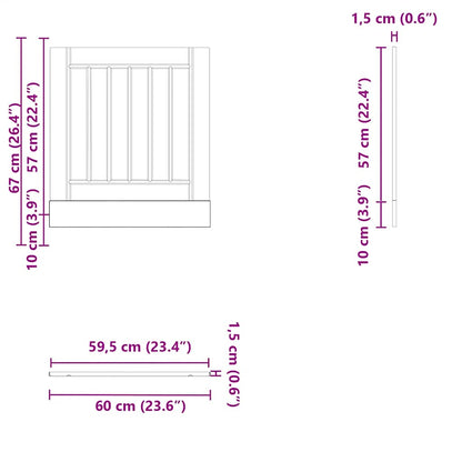 Dishwasher Panel Lucca High Gloss White Engineered Wood