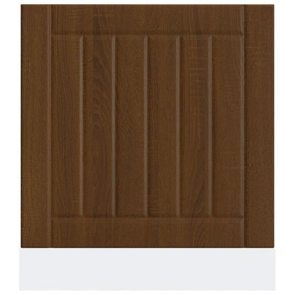 Dishwasher Panel Lucca Brown Oak Engineered Wood