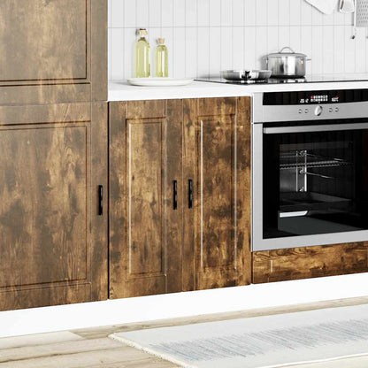 Kitchen Base Cabinet Porto Smoked Oak Engineered Wood