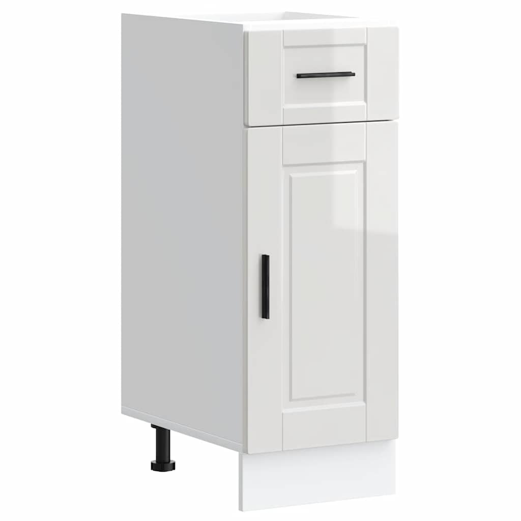 Kitchen Base Cabinet Porto High Gloss White Engineered Wood