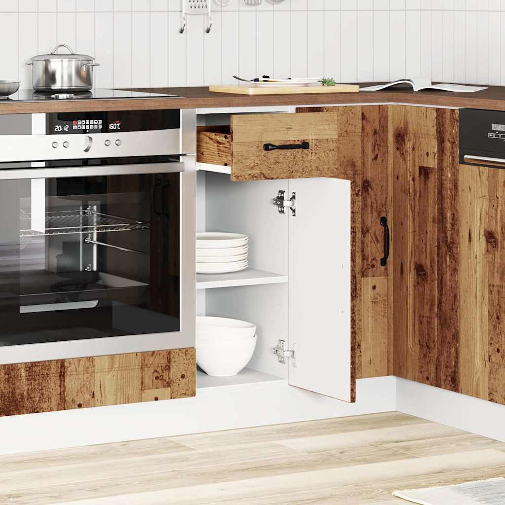 Kitchen Base Cabinet Porto Old Wood Engineered Wood